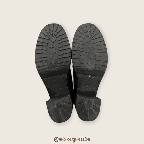 $429 Frye Karen Lace Up Black Real Leather Combat Short Chunky Comfy Ankle Boot - Picture 14 of 16